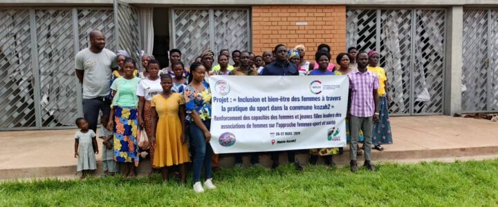 Femmes-Sport et Santé, CREUSET et TTA au service du bien être des femmes de la commune de Kozah2 grâce à l&rsquo;appui de la CONFEJES.