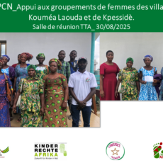 Autonomisation des femmes, un levier pour la protection des enfants à Kpessidè et Laouda.